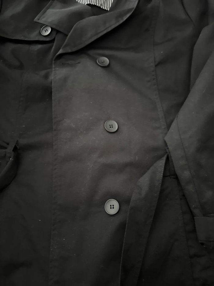 Trench noir grande taille femme - photo numéro 9