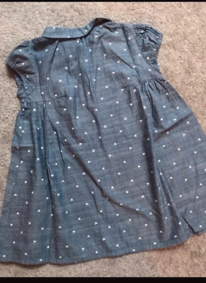 Robe bout’chou 18 mois bleu jean - photo numéro 3