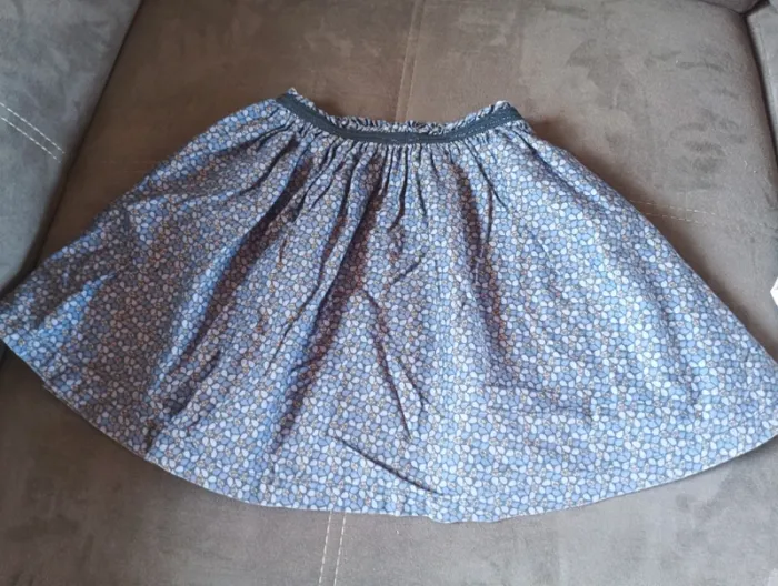 Jupe Fille 8 ans Fleurs bleues Okaïdi - photo numéro 2