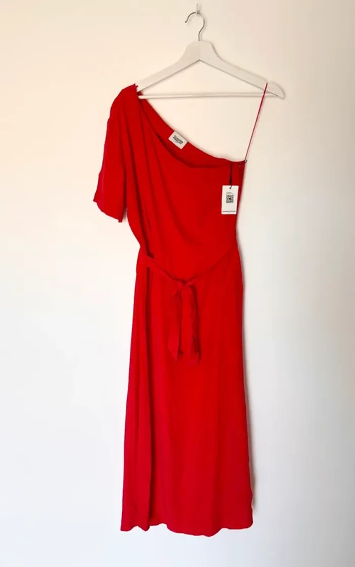 Robe longue rouge Claudie Pierlot taille 38 - photo numéro 6