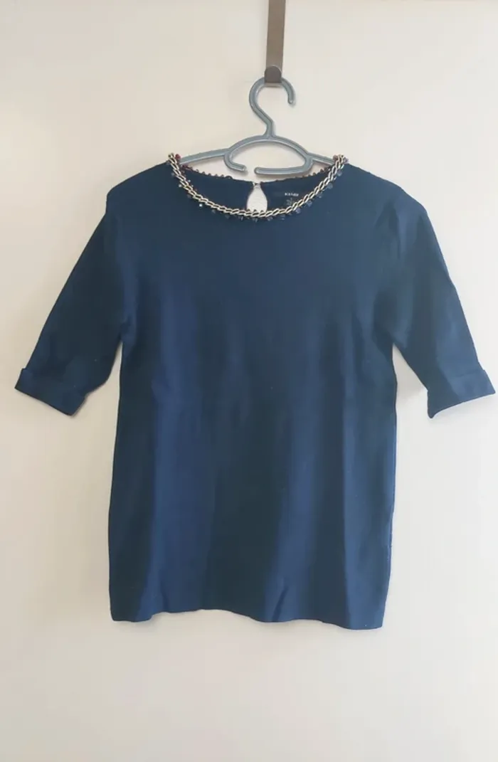 Pull léger manches 3/4 Kiabi taille S