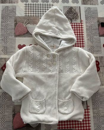 Gilet fille blanc - 3 ans