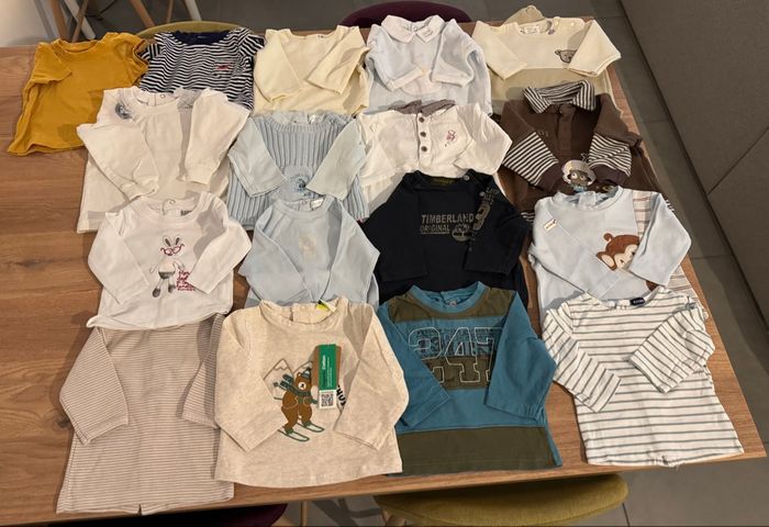 Lot de 15 hauts 3-6mois