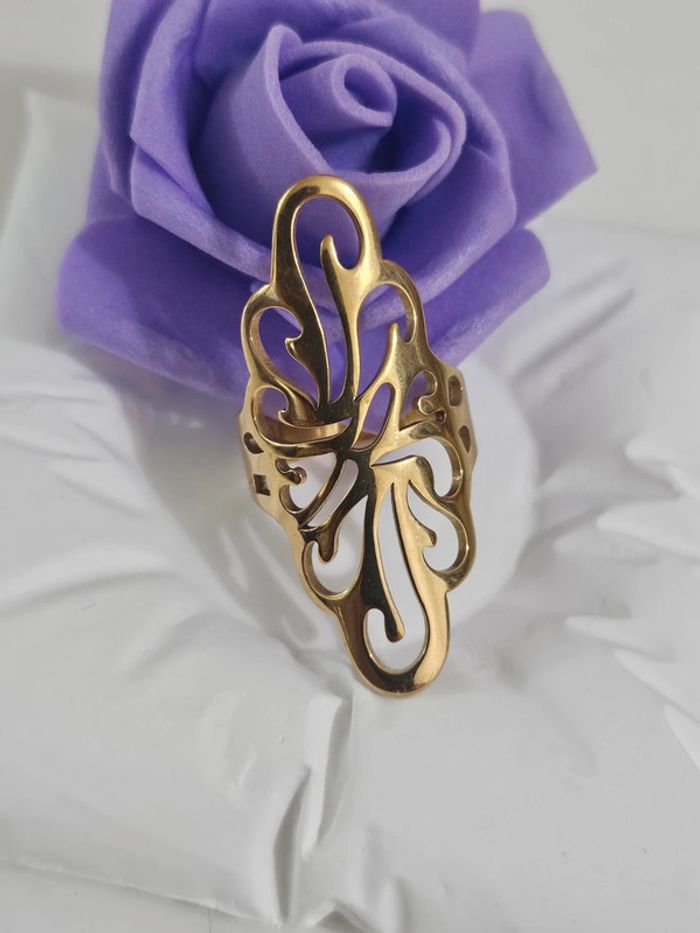 Bague longue bohème en acier inoxydable