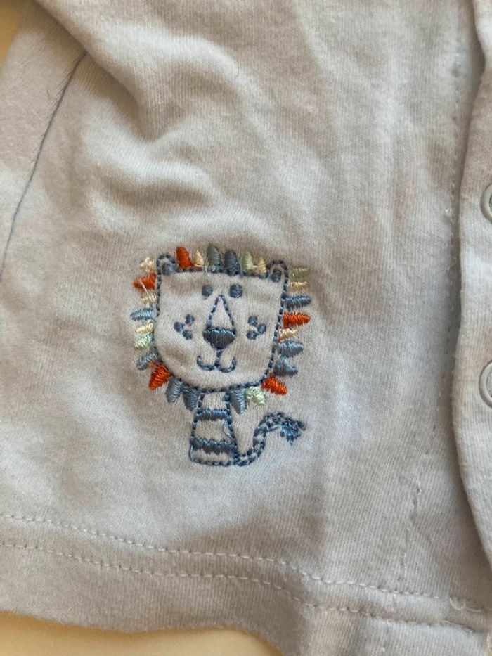 Lot bébé 3 mois thème lions - gilet + pyjama assorti - photo numéro 11