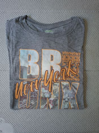 Tee shirt gris imprimé Kiabi Taille XXL