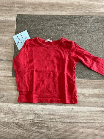 Tee-shirt manches longues 12 mois