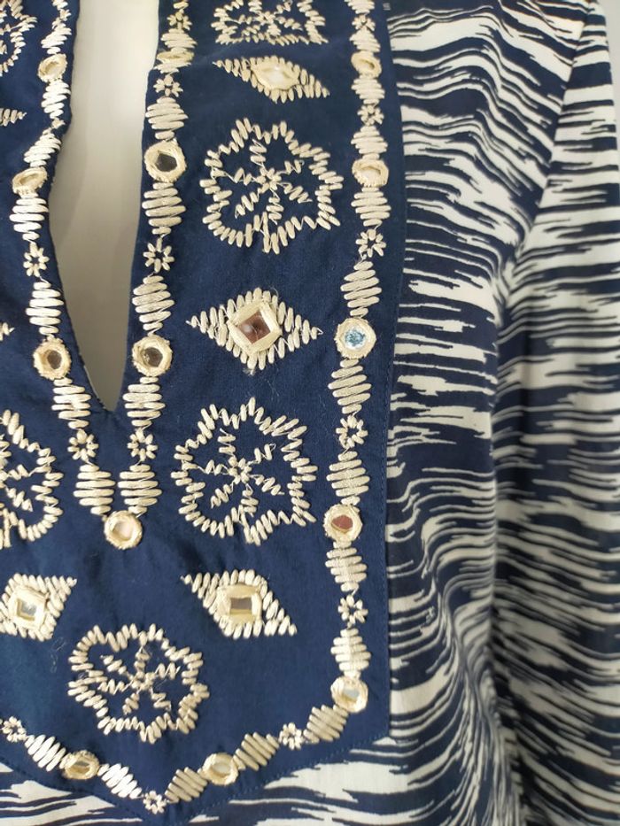 Tunique brodée en coton – Tory Burch – Taille S - photo numéro 5