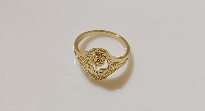 Jolie bague en cuivre doré - photo numéro 3