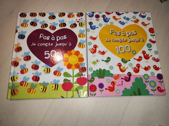 Lot de 2 livres pour apprendre à compter neuf