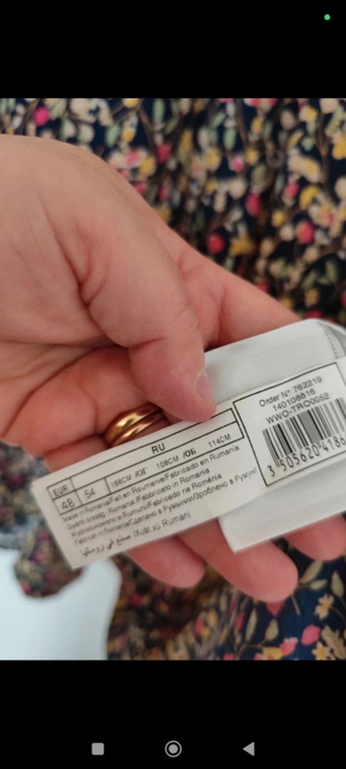 Combishort multicolore fluide manches courtes taille 46/48 - photo numéro 8