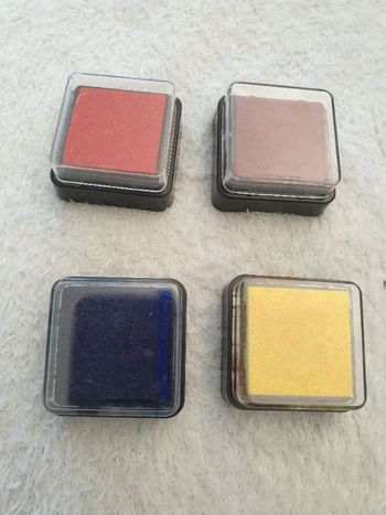 Lot de 4 encres pour tampons