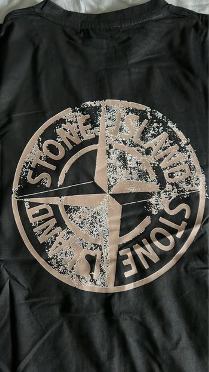 t-shirt stone island noir - photo numéro 5