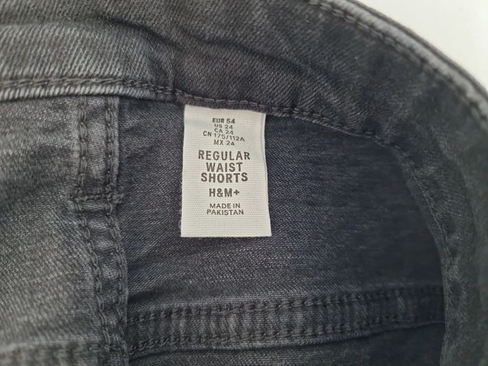 Short En Jeans Délavé Noir - photo numéro 9