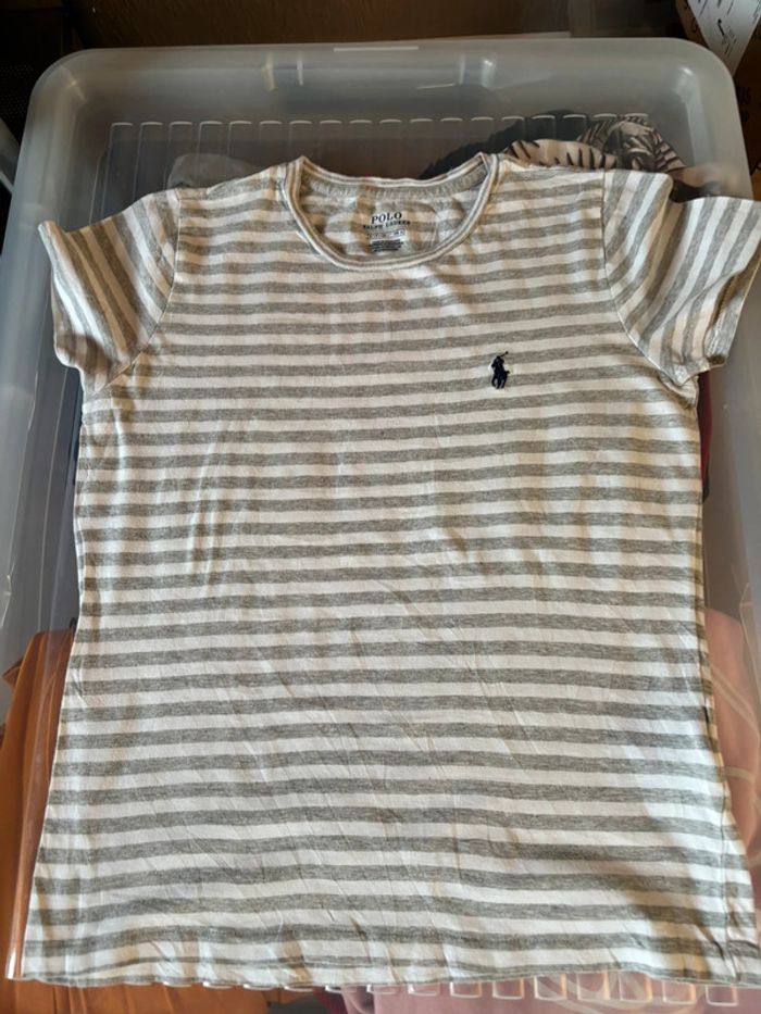 T shirt Ralph Lauren gris - photo numéro 4