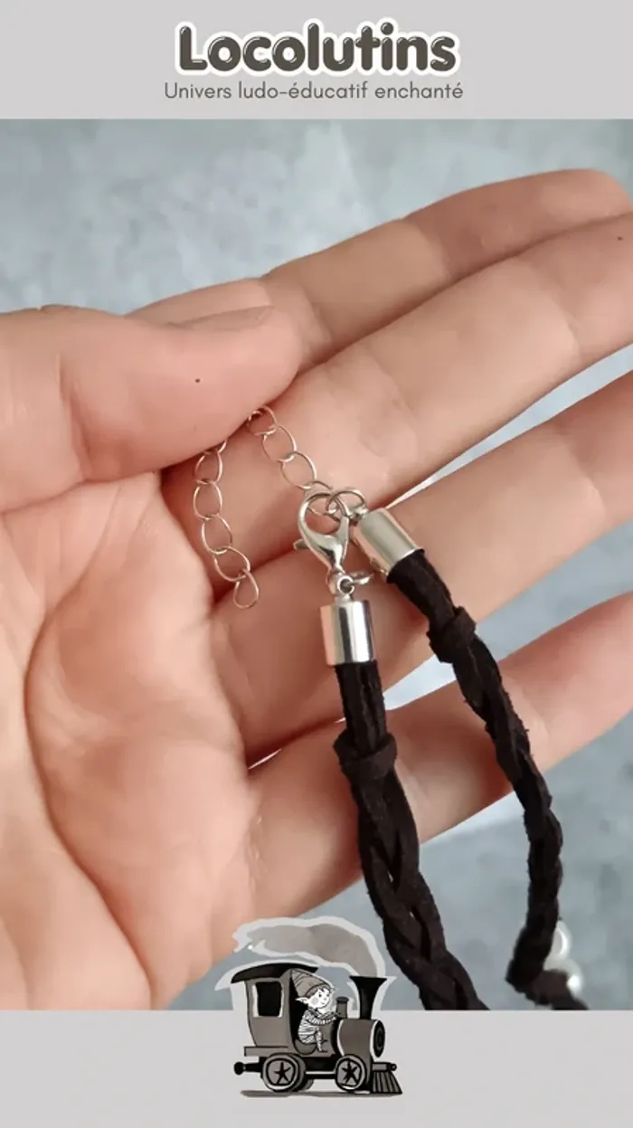 🚂 Collier ▪ pendentif bleu Vaiana - photo numéro 4