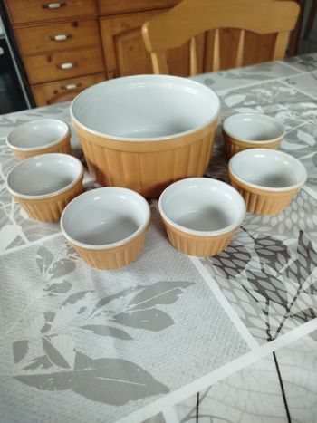 Moule à soufflé et ses 6 ramequins 