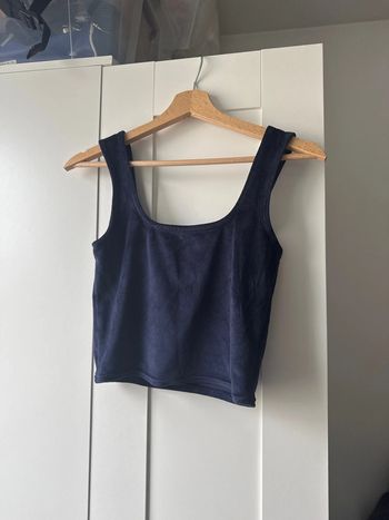 Haut croptop velours