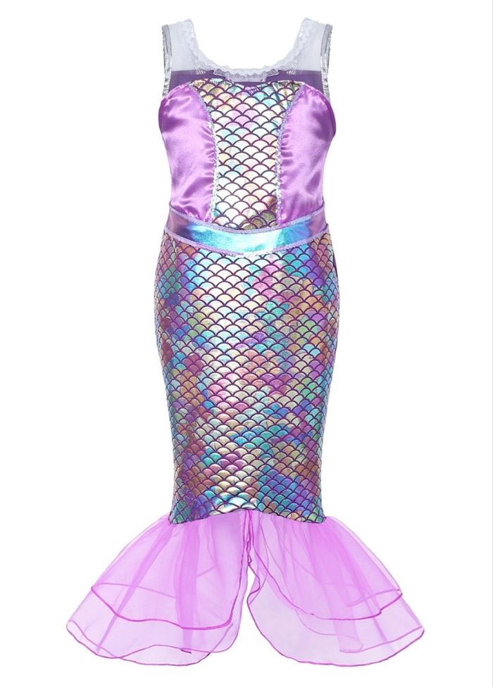 Déguisement sirène violette et ces accessoires Taille 5-6ans - photo numéro 2