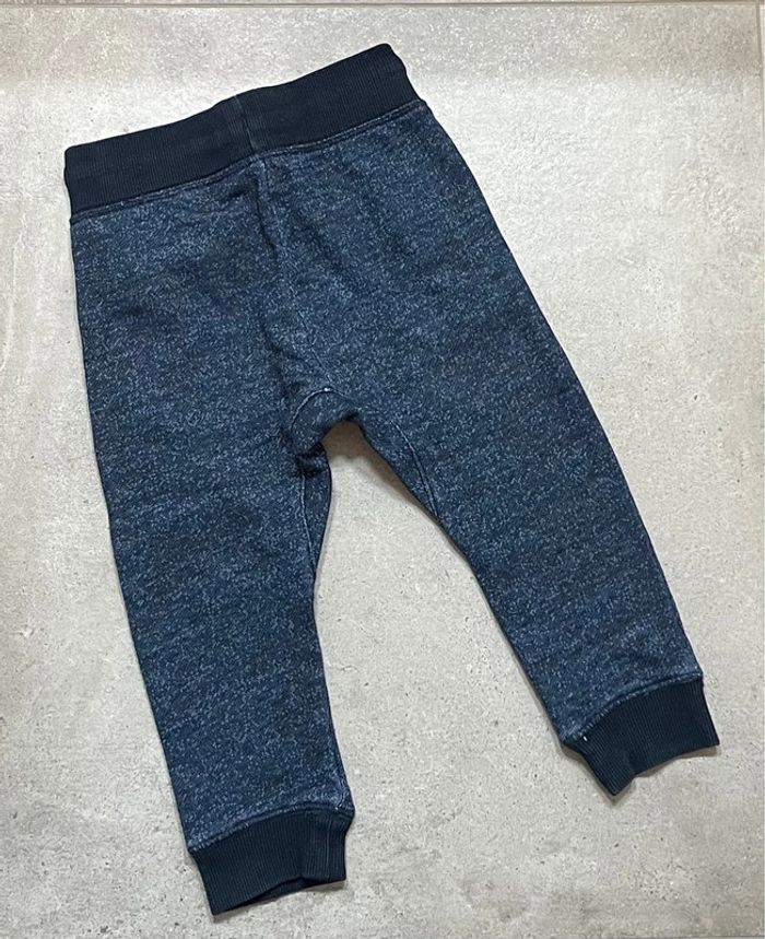 Jogging « H&M » bleu chiné taille 1,5-2 ans-92 cm - photo numéro 2