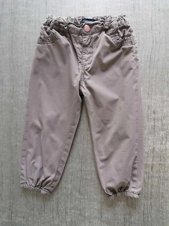 Pantalon large doublé taupe In Extenso 86 cm
