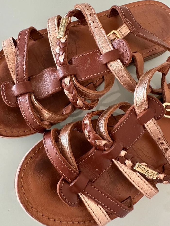 Sandalette les tropeziennes or camel pointure 34 - photo numéro 2
