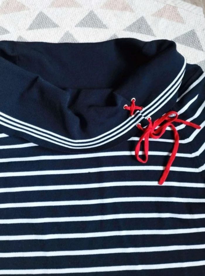 Pull  fin /  Marinière -  Col  boule -  Paul  Brial -  T1  -  Comme  Neuf - photo numéro 4
