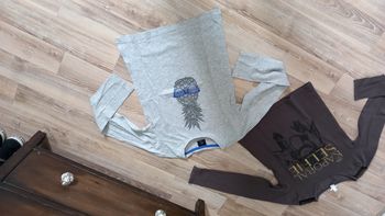 Lot de 2 tee shirts kaporal et go sport 10 ans tbe