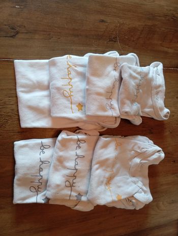 Lot body manches courtes 2 ans 