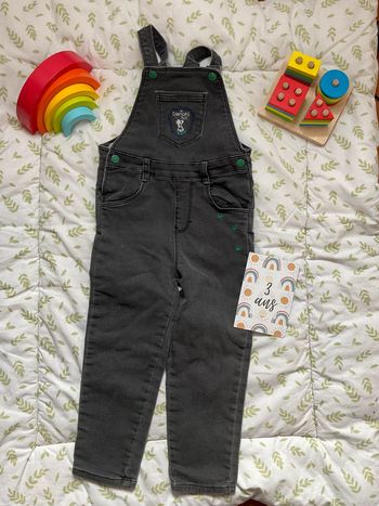 salopette en jean gris la compagnie des petits 3 ans