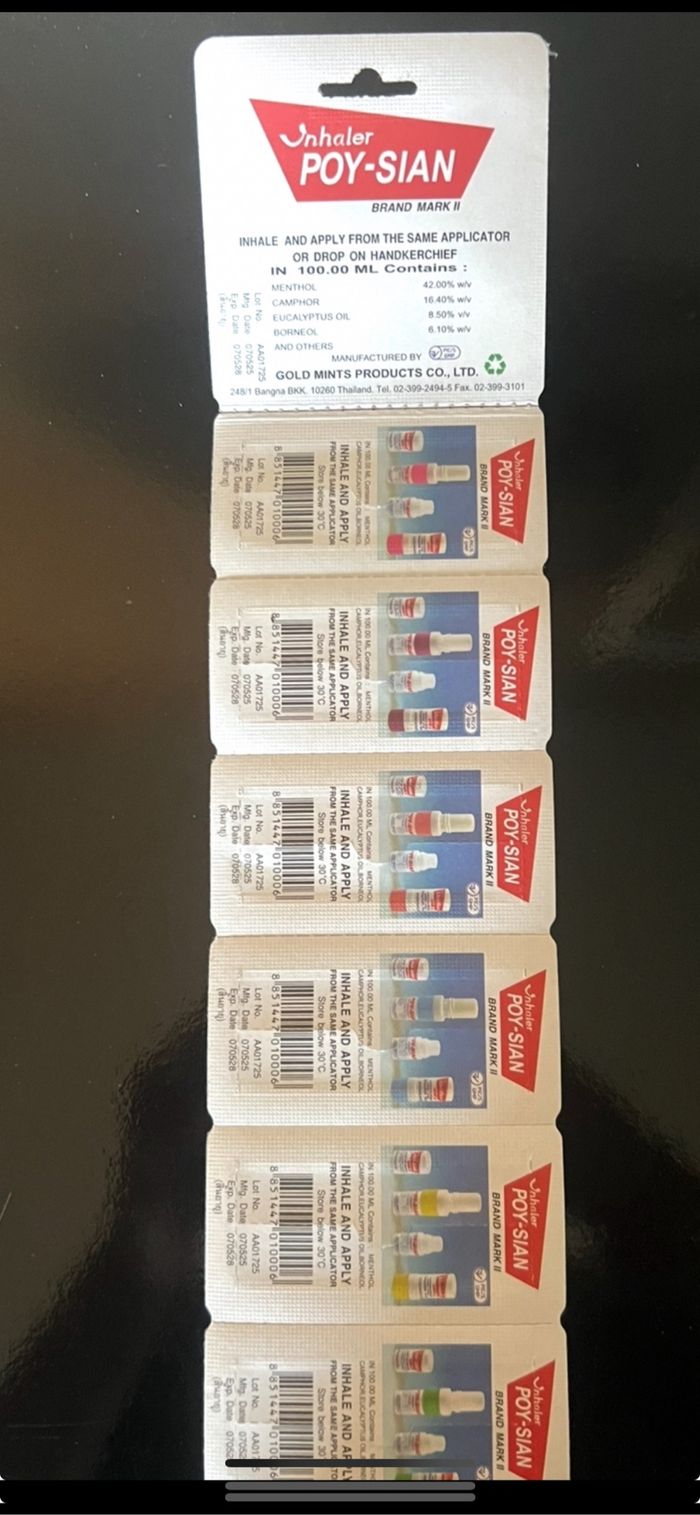 Thaï herb inhaler Poy-Sian x6 - photo numéro 2