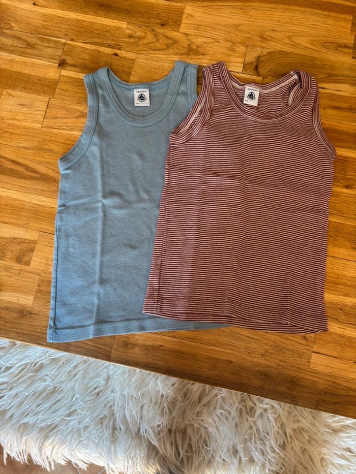 Lot 2 débardeurs petit bateau