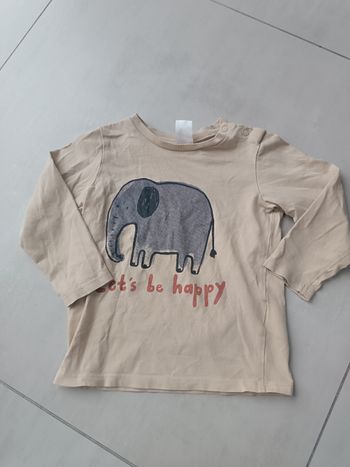 Tee-shirt manches longues éléphant