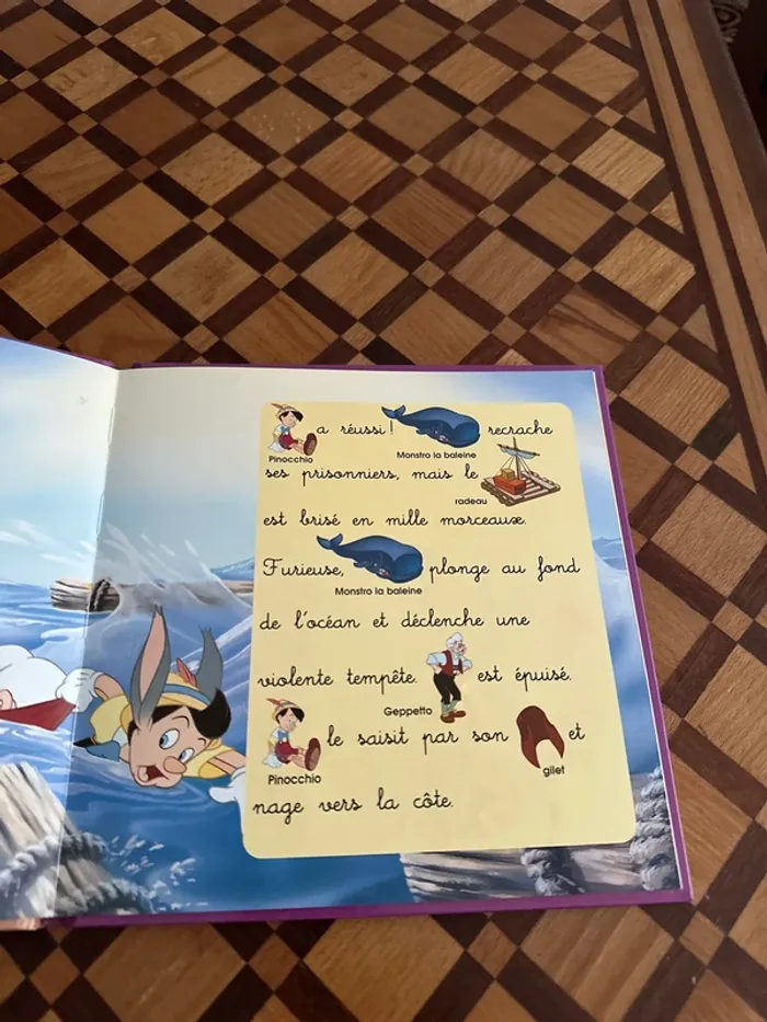 Livre Disney Histoires à deviner - Pinocchio, le pantin au grand cœur - photo numéro 3