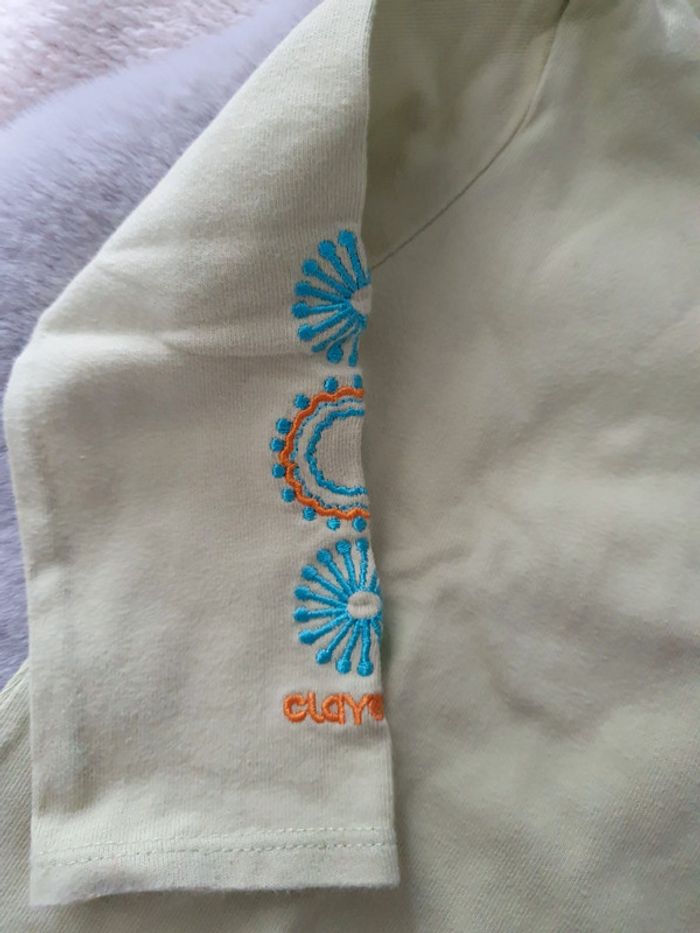 T.shirt manches longues vert clair Clayeux 2 ans - photo numéro 2
