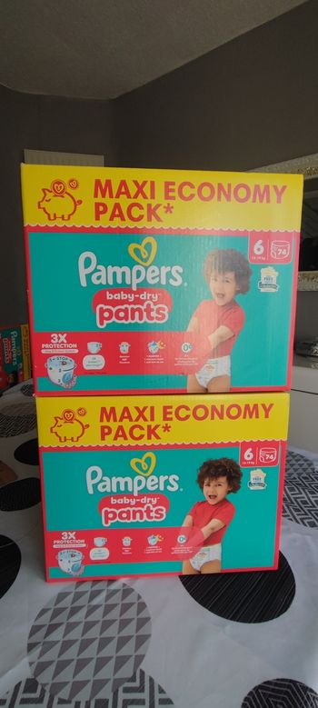 Couches Pampers pants 6 
