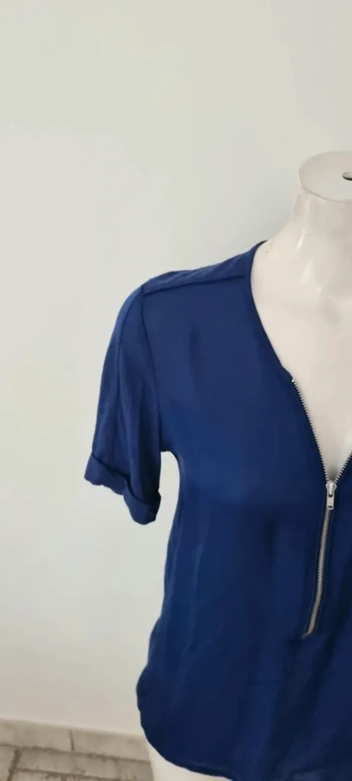 Tee-shirt bleu électrique 38 the kooples sport - photo numéro 5