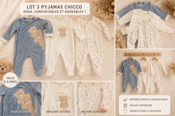 Pyjamas Chicco taille 6 mois 