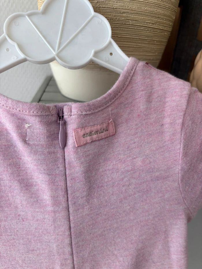 Robe Catimini - Lila/fuchsia/blanc - neuve avec étiquette - taille 12 mois - - photo numéro 6
