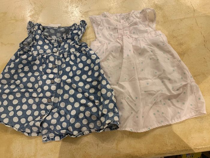 Joli lot 2 robes été à pois jean Bourget