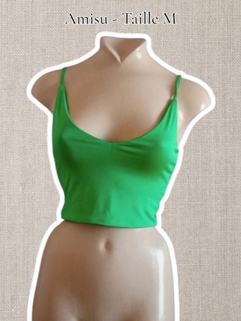 Crop top vert - amisu - Taille M