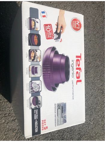 Batterie de cuisine 5 pièces Tefal Ingenio Performance Prune