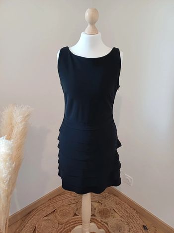 Mini robe noire plissée New Collection taille XS 34