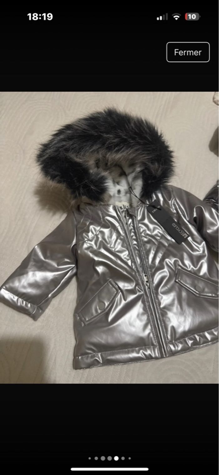 Lot deux doudounes hiver ikks 6 mois neuve - photo numéro 3