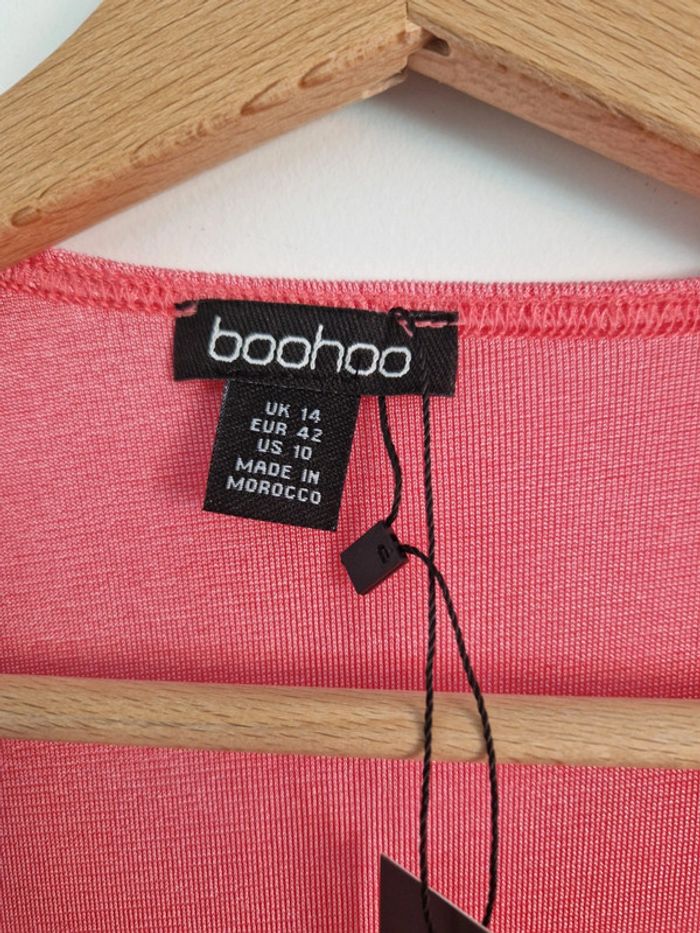 💖 Robe rose en velours –Boohoo – Taille 42 - photo numéro 4