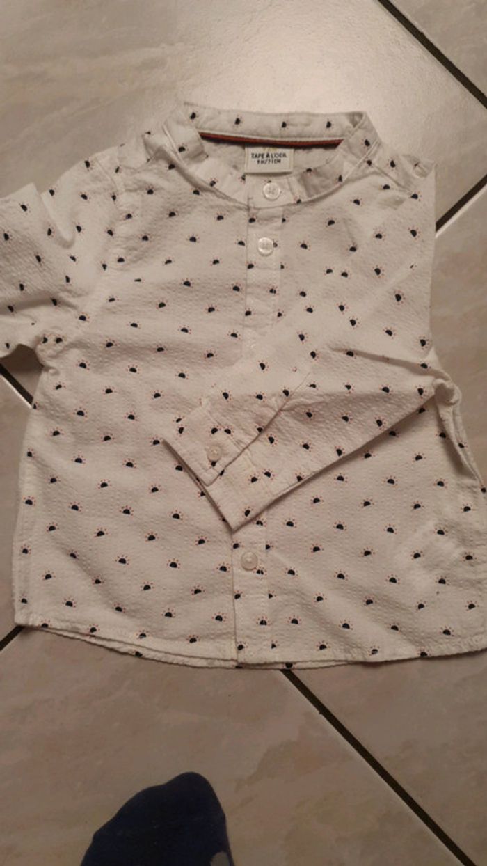 Chemise tape a l oeil neuf 9 mois - photo numéro 3