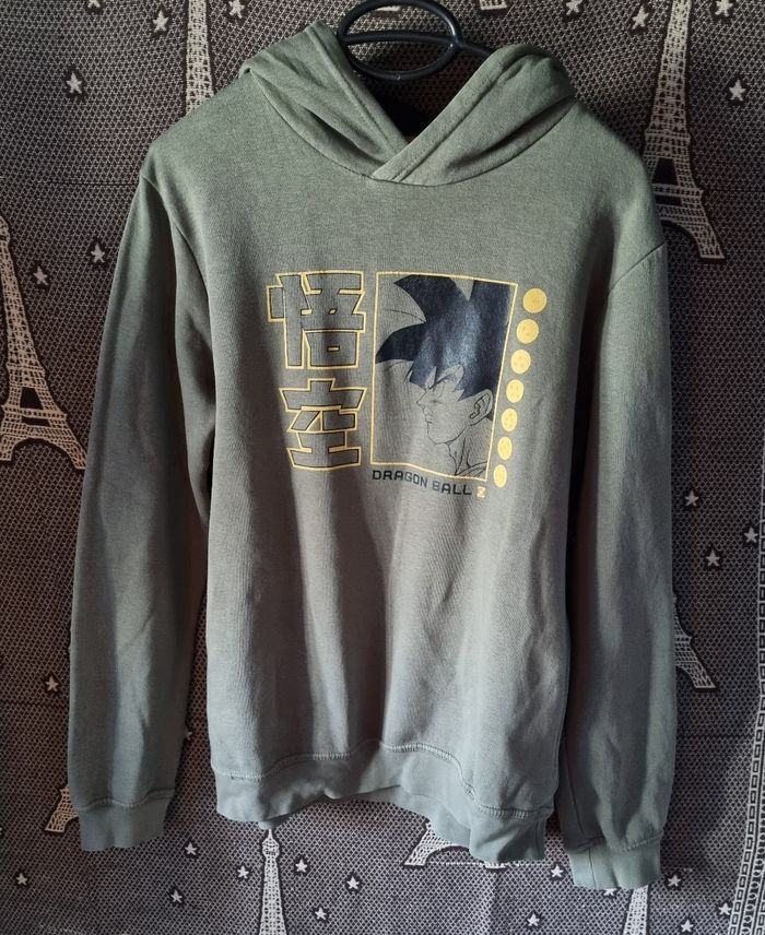 Sweat à capuche kaki DragonBall Z 16ans