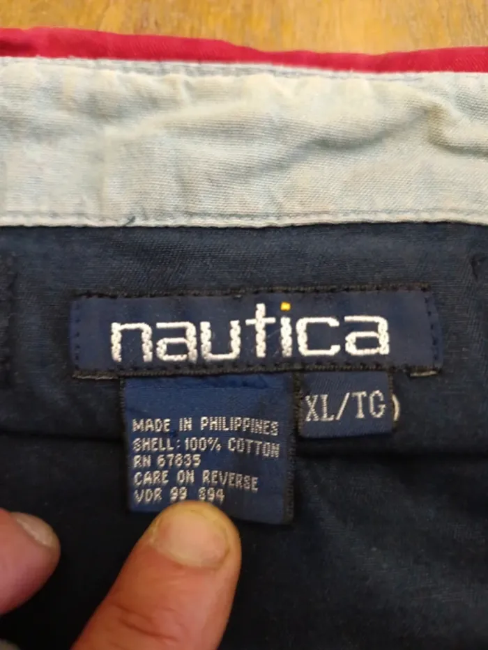 Veste Harrington nautica rouge Bleu Taille L - photo numéro 4