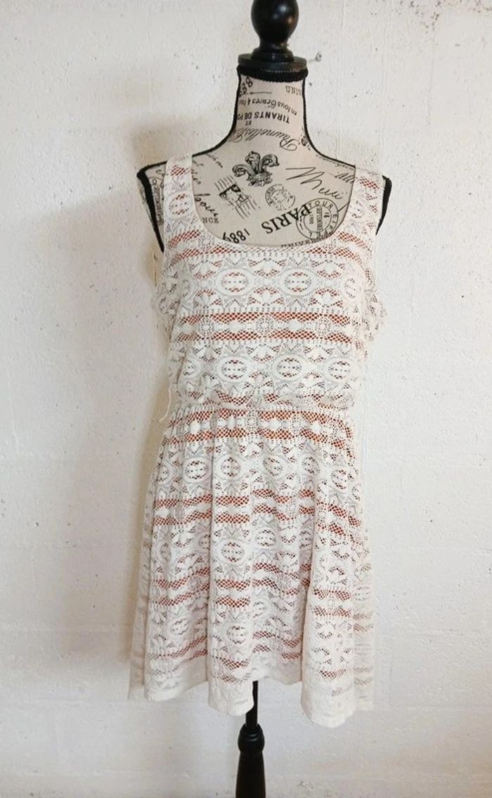 🧡 Robe doublée style broderie anglaise – Trixxi – Taille XL – Très bon état - photo numéro 8
