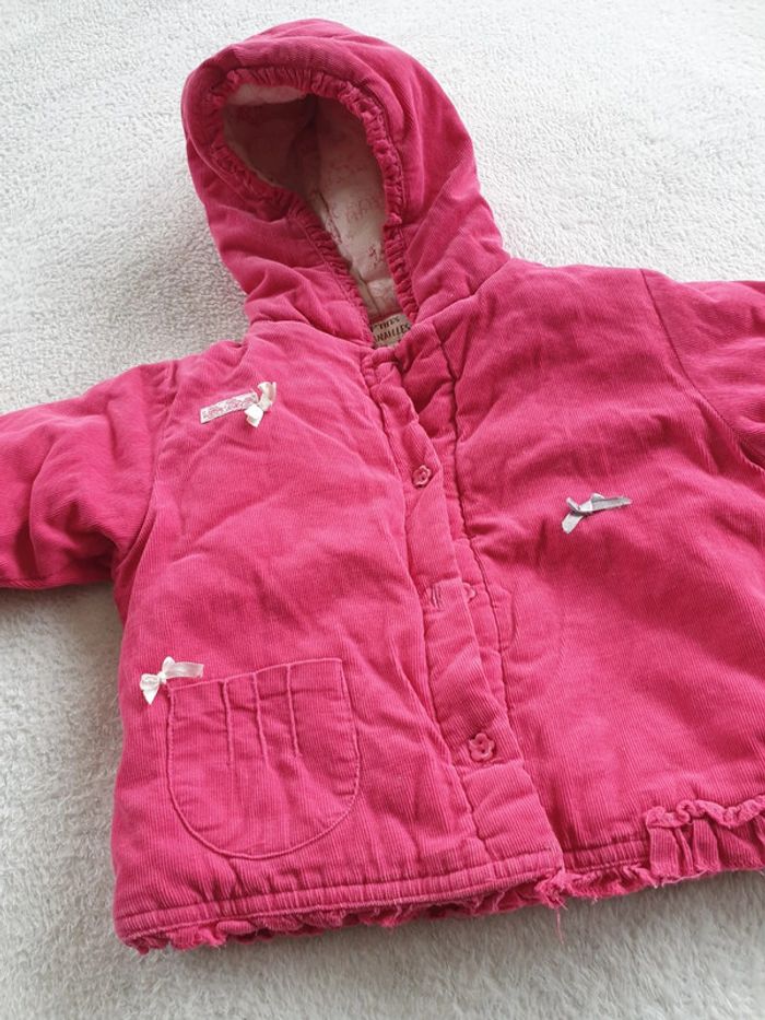 Manteau rose bébé fille 6 mois - photo numéro 2